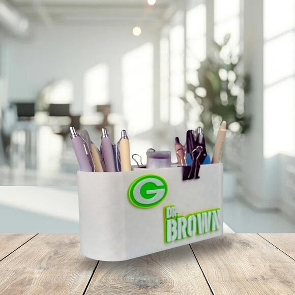 Personalized Green Bay Packers Desk Organizer, Custom Packers Gifts - Picture 4 of 10